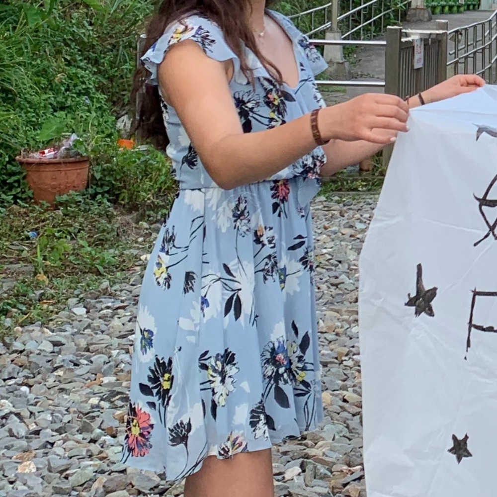 Blue Floral Dress